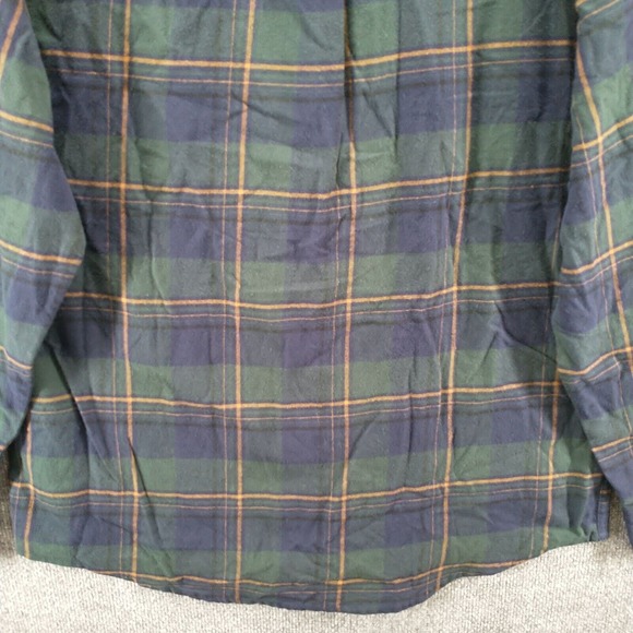 Eddie Bauer Men's Button Up Shirt Multicolor Plaid Large Flannel Cotton - Picture 7 of 13